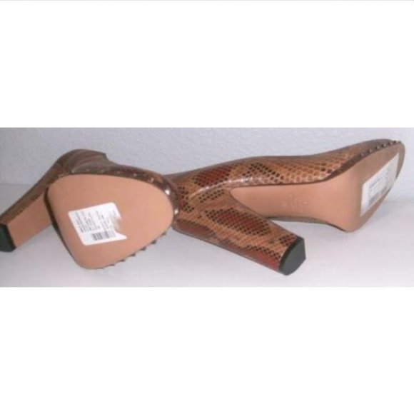 Valentino Python Snake Soul Rockstud Pump Heel 40 - Picture 7 of 9